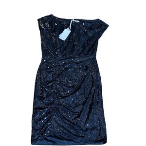 Elegant Black Sequin Dress